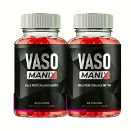 VasoManix 2-Pack VasoManix Gummies for Men, Advanced Male Gummy - 120 Gummies