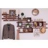 Osmac KT-1DB Wall Hanging Storage Wall Mounted Dark Brown Shelf
