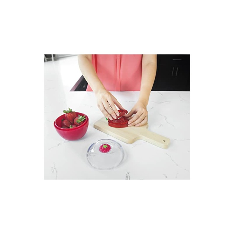 Joie Strawberry Slicer, Perfectly Even Fruit Cutter Tool, Ideal for