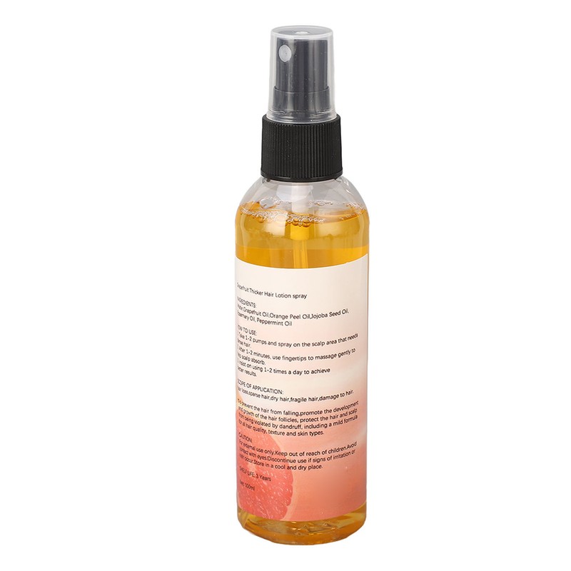 3pcs Grapefruit Thicker Hair Lotion Spray 100ml Smoothing Nourishing Hair