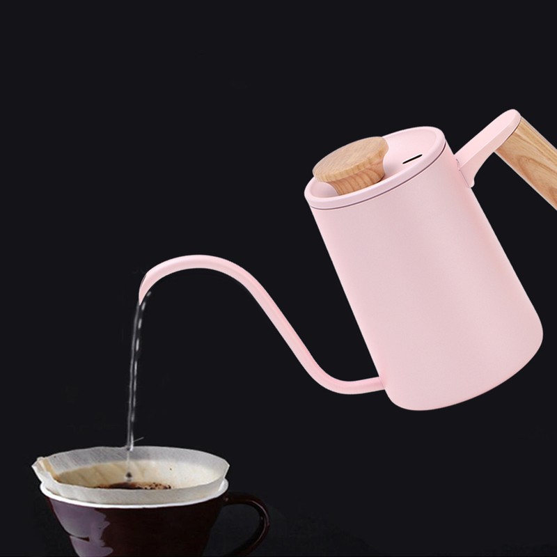 650ml Household 304 Stainless Steel Coffee Pot Hand Coffee Long