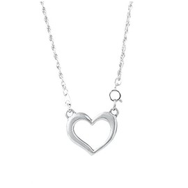 DANFORTH Heart Pendant Eyeglass Holder Necklace for Women – Handcrafted Pewter Rope Chain Necklace – 24” Long, Made In USA