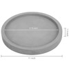 MyGift 11-inch Classic Cement Gray Round Vanity Tray