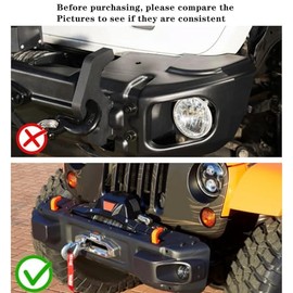 JWWY JWWY Bumper Tow Hook Covers Tow Trailer Hitch Receiver Cover Towing Hitch Rubber Sleeve Protector Cover Trim Fit for 2007-2025+Jeep Wrangler JL Gladiator JT 4XE JK Exterior Accessories 2pcs White