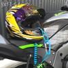 KOVIX Helmet Lock Holder KHEL-B Blue Carabiner Dial Type Wire