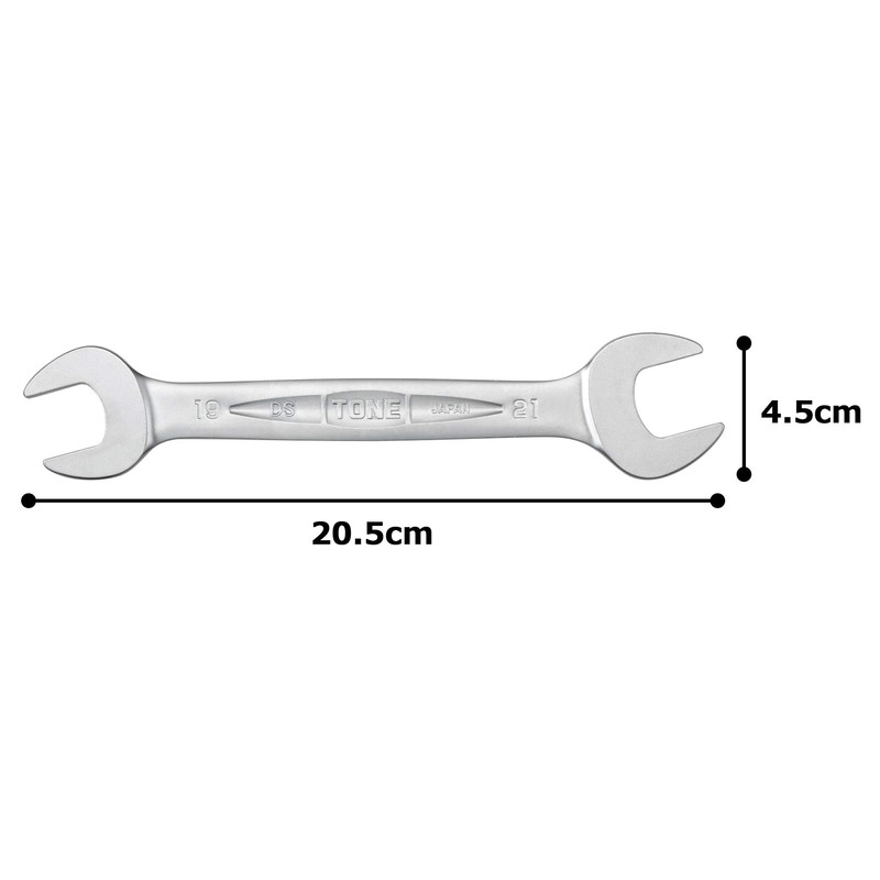 トネ(TONE) スパナ DS-1921 二面幅19×21mm
