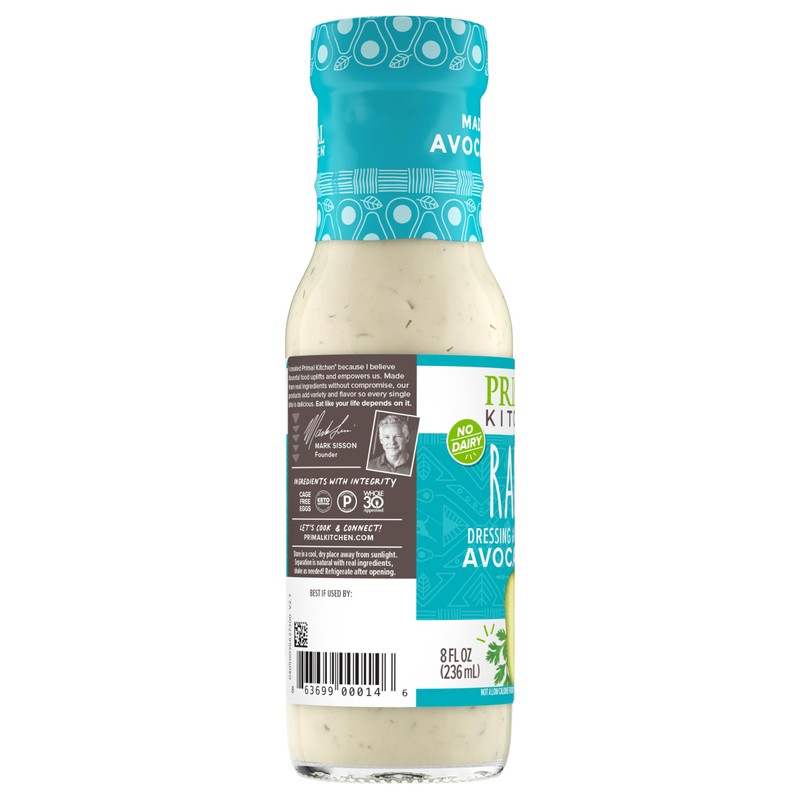 Primal Kitchen Ranch Salad Dressing & Marinade made with Avocado