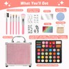 Anpro All-In-One Makeup Carry Case with Pro Teen Makeup Set,