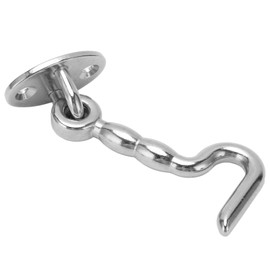 Stainless Steel Heavy Duty Door Latch Hook Privacy Hook with Eye Latch for Boat Ship Yacht Cabin Window Marine