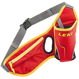 Leki Unisex – Adults' Drinkbelt Waist Belt, Red-Neon Yellow, One Size