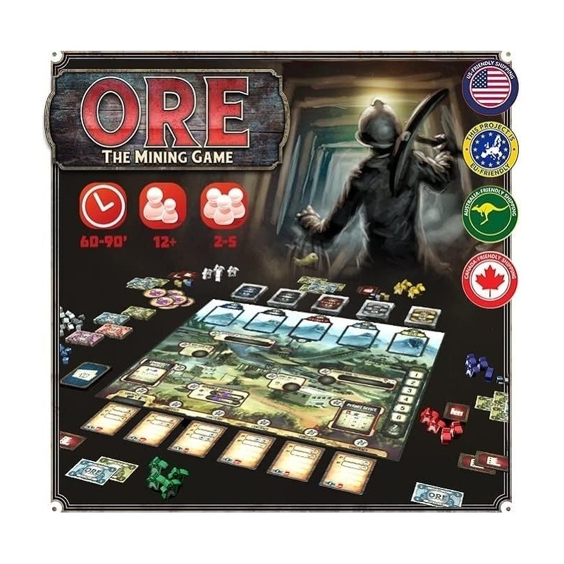 Quick Simple Fun ORE: The Mining Game | Worker Placement