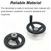 Black Round Hand Wheel with Revolving Handle, 100mm Power Lathe