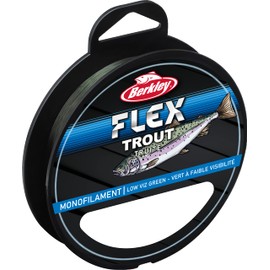 Berkley Flex Trout, Fishing Line, Monofilament, Trout Fishing, Trout, Unisex, Transparant Green, 0.20mm | 3.1kg | 7lb | 150m | 165yd