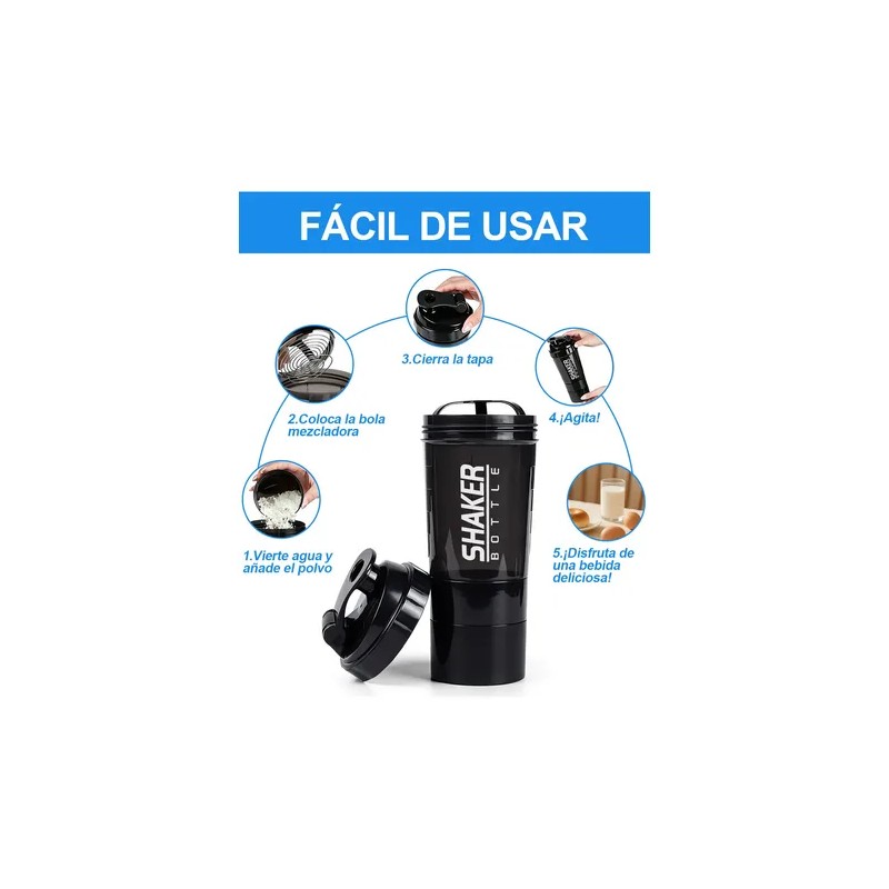 Vaso Mezclador Shaker Proteina Gym Multifuncional Y Portátil
