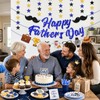 4PCS Pre-Strung Happy Fathers Day Banner, Father’s Day Decorations Include