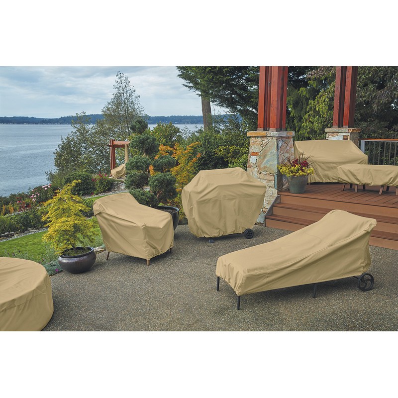 Classic Accessories Terrazzo Patio Bench/Loveseat Cover, Medium
