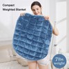 Alomidds Weighted Blanket 7lbs for Adults, Cozy Breathable Weighted Lap
