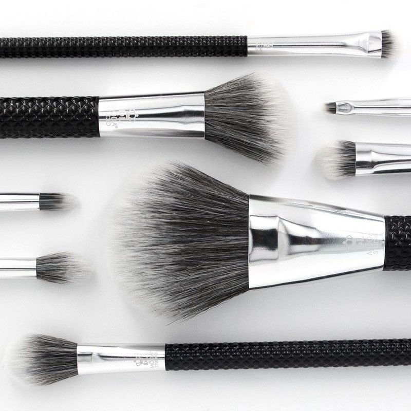 MODA Studio 8pc Pro Glam Makeup Brush Set, Includes -