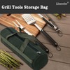 Linuorise Grill Accessory Storage Bag, Tools Storage for Outdoor Grilling,