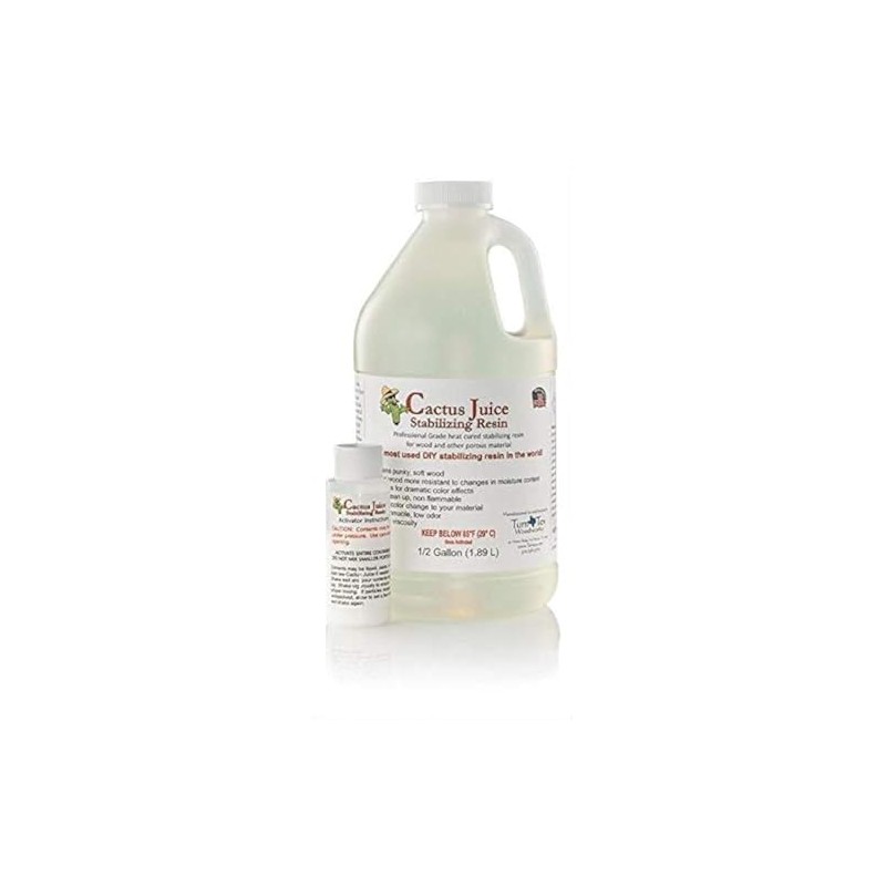 Cactus Juice Stabilizing Resin for Woodworking-1/2 Gallon