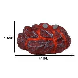 Red Magma Lava Rock LED Light Base Display Stand For Our Mini Dragon Eggs Series
