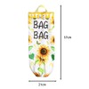 Tiardey 2 Pack Wall Mounted Plastic Bags Sunflower with Tassels