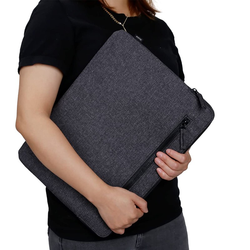 Eono Minimalism Laptop Sleeve with 2 Compartments Padded Notebook Tablet