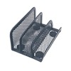 Chris.W Desktop Stacking Business Card File Holder/Stand from, 3-Tier, Metal