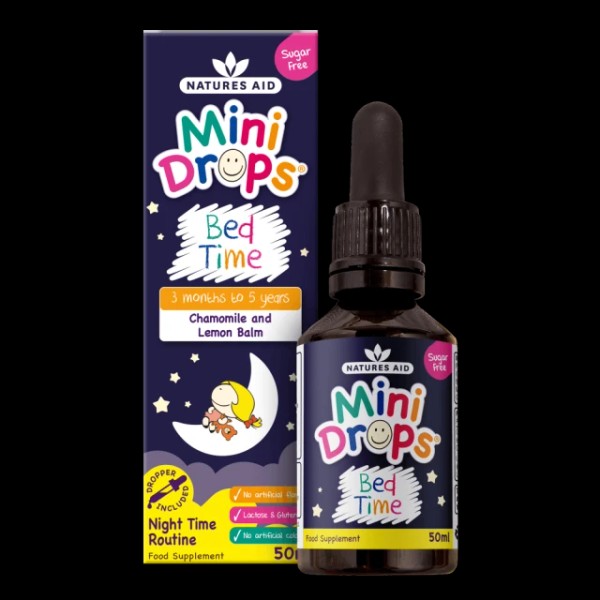 Natures Aid Mini Drops Bed Time Chamomile & Lemon Balm