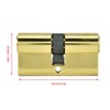 60mm Copper Dual Open Lock Cylinder Anti theft Door Lock