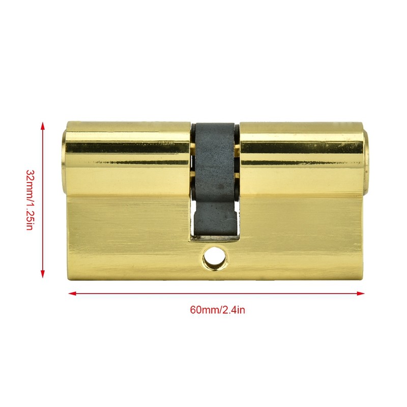60mm Copper Dual Open Lock Cylinder Anti theft Door Lock
