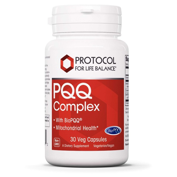 Protocol PQQ Complex - CoQ10, Acetyl-L-Carnitine, Vitamin B12 - Energy - 30 Veg Caps