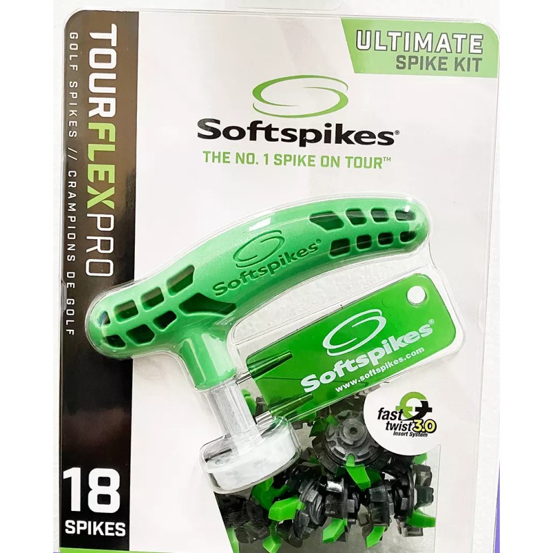 Softspikes "Tour Flex Pro" Golf Spike Kit, 18 Spikes &