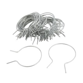 EZ Twist 4" Preformed 9 Gauge Galvanized Steel Fence Ties - (60 Pack)