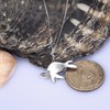VIKI LYNN Sea Turtle with Bubbles Necklace 925 Sterling Silver