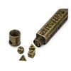 Cusdie Mini Dice Set Tiny Metal DND Dice Set with