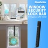 ZhouDaShu Adjustable Window Lock Bars Vertical, Small Window Bars Security
