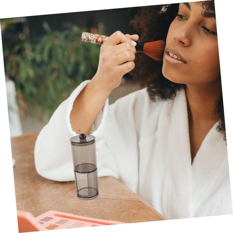 TOVINANNA Cotton Swab Organizer Portable Cotton Pad Storage with Lid