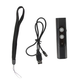 Dog Barking Deterrent Ultrasonic Rechargeable 2 Frequency Handheld Bark Control Device for Outdoor Black