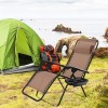 Costway Outdoor Garden Folding Reclining Beach Zero Gravity Patio Chaise