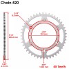 Caltric Black Drive Chain And Sprocket Kit for Honda XR400R