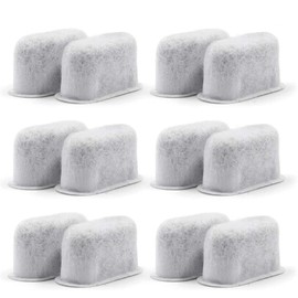 POFET 12-Replacement Charcoal Water Filters for Coffee Machines DCC