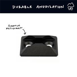 VanEssential Venture L-Track Single Stud Mount Black - 2 pack