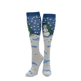 Crazy Dog T-Shirts Unisex Snowman Funny Cute Christmas Compression Socks For Women And Men