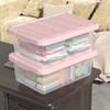 Yesdate 14 Quart Stackable Storage Bins, Organizer Containers with Snap
