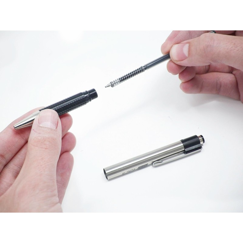 Zebra Pen F-301 Ballpoint Fine Point 0.7mm Stainless Steel Retractable