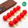 FishingPepo 10 Pieces Fishing Bobbers Unweighted Fishing Bobber Floats Foam