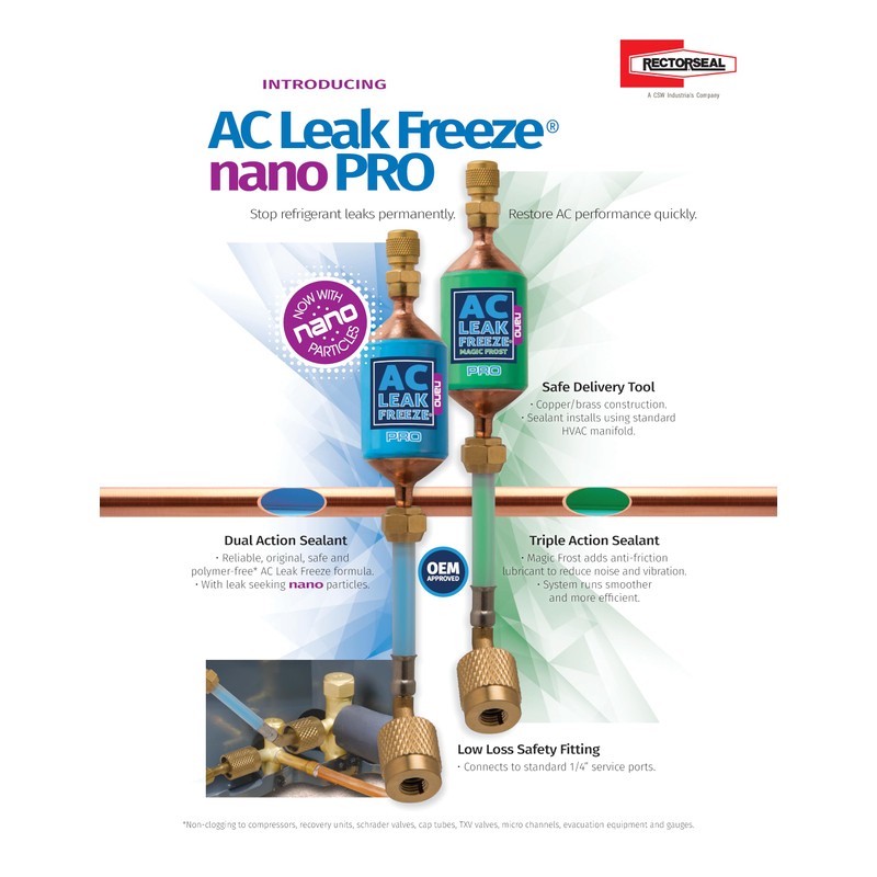 Rectorseal 45316 AC Freeze PRO Nano Leak Sealer, 1.5 oz,
