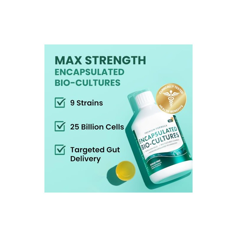 Swedish Nutra Encapsulated Biocultures Max, 500 ml, 33 Day, 25