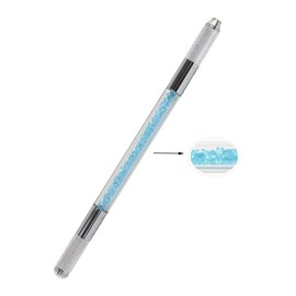 Xiaoyu 3 in 1 Crystal Multifunction Manual Tattoo Permanent Makeup Eyebrow Pen Microblading Pen - Blue